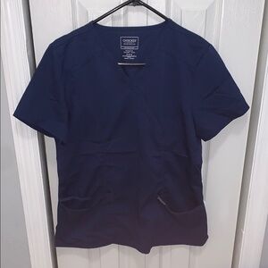 Cherokee Workwear women’s mock wrap scrub top medium
